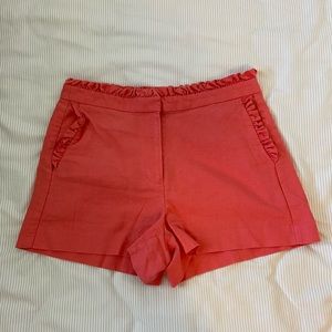 J.CREW HIGH WASTED RUFFLED SHORTS